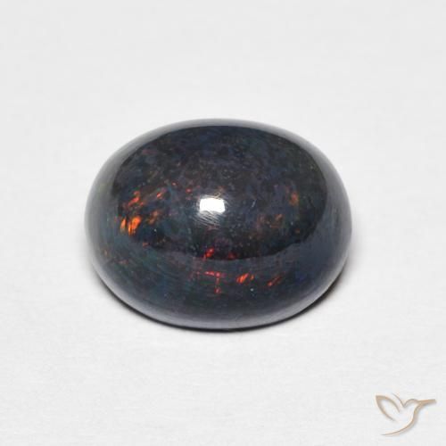 1.15ct 자연스러운 다색 오팔, 타원형, 불투명체