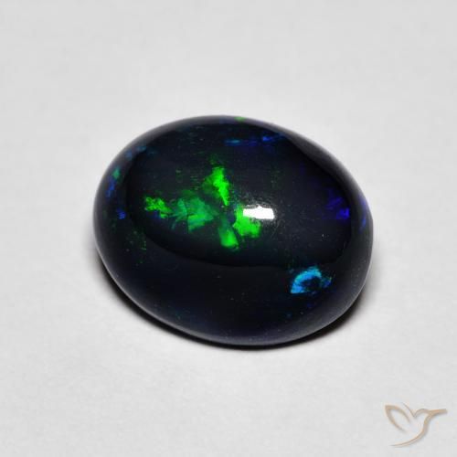 1.65ct 자연스러운 다색 오팔, 타원형, 불투명체