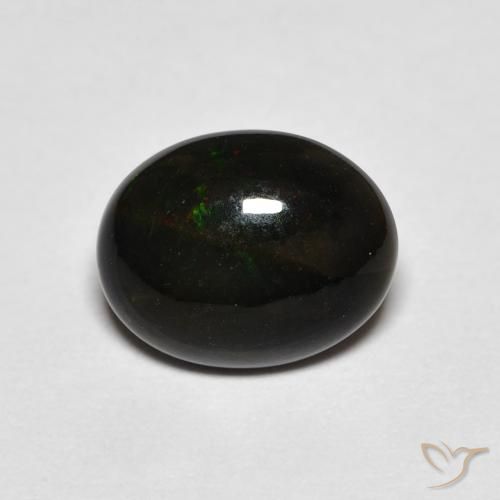 1.06ct 자연스러운 다색 오팔, 타원형, 불투명체