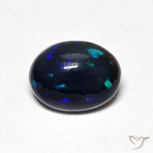 0.99ct 자연스러운 다색 오팔, 타원형, 불투명체