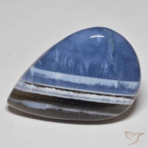 48.08ct 자연스러운 다색 오팔, 배 모양, 불투명체