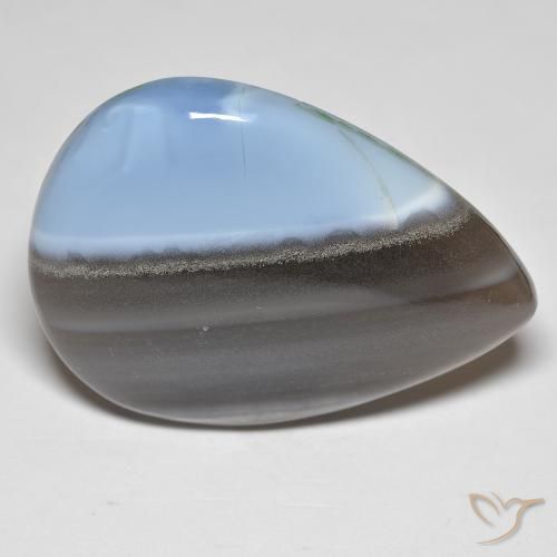 34.61ct 자연스러운 다색 오팔, 배 모양, 불투명체