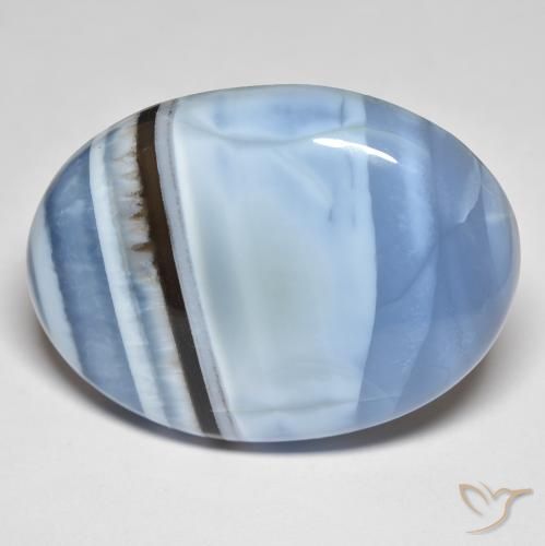 31.72ct 자연스러운 다색 오팔, 타원형, 불투명체
