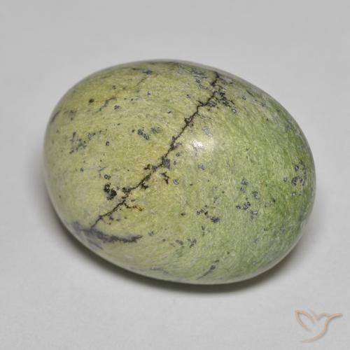 15.66ct 자연스러운 어스 그린 오팔, 타원형, 불투명체