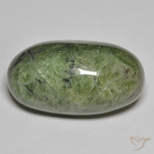 22.64ct 자연스러운 흙빛 녹색 오팔, 타원형, 불투명체