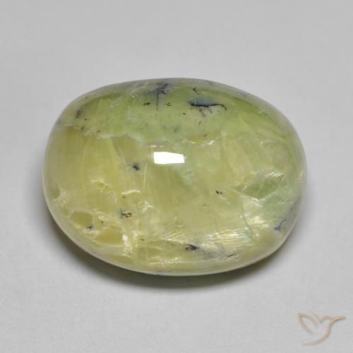 16.50ct 자연스러운 황록색 오팔, 타원형, 불투명체