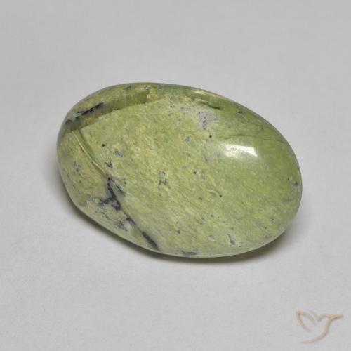 7.29ct 자연스러운 미디엄 그린 오팔, 타원형, 불투명체
