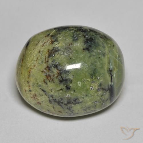 11.80ct 자연스러운 어스 그린 오팔, 타원형, 불투명체