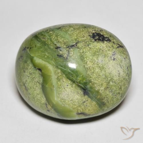 20.82ct 자연스러운 어스 그린 오팔, 타원형, 불투명체