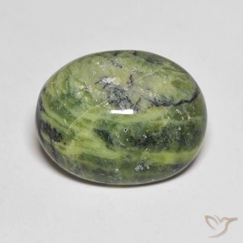 6.20ct 자연스러운 어스 그린 오팔, 타원형, 불투명체