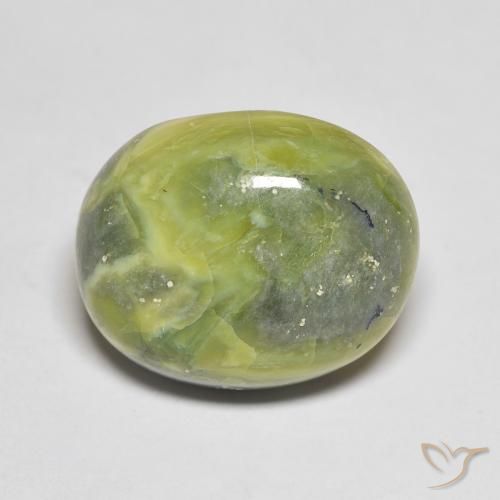 11.89ct 자연스러운 어스 그린 오팔, 타원형, 불투명체