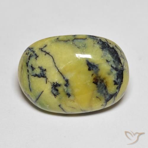 9.96ct 자연스러운 따뜻한 녹색 오팔, 타원형, 불투명체