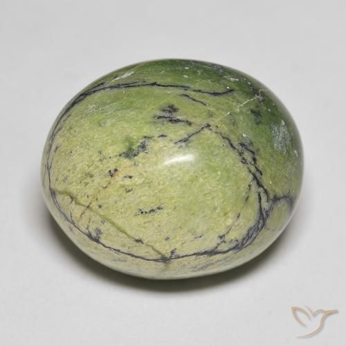 18.90ct 자연스러운 미디엄 그린 오팔, 타원형, 불투명체
