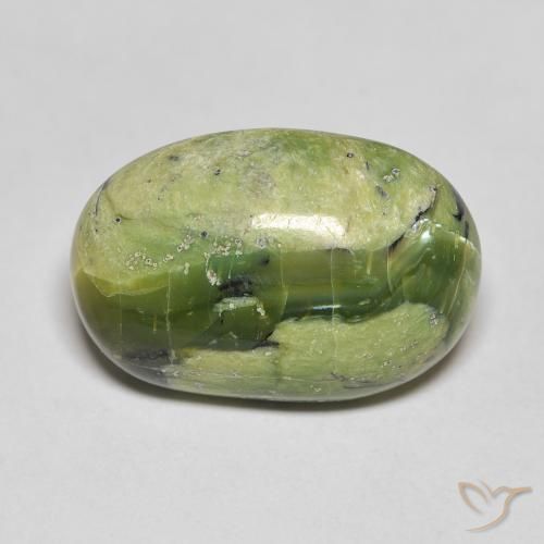 8.21ct 자연스러운 미디엄 그린 오팔, 타원형, 불투명체