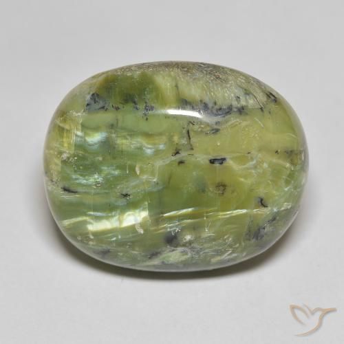25.34ct 자연스러운 미디엄 그린 오팔, 방석, 불투명체