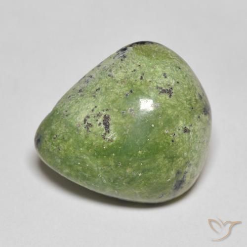 9.03ct 자연스러운 흙빛 녹색 오팔, 배 모양, 불투명체