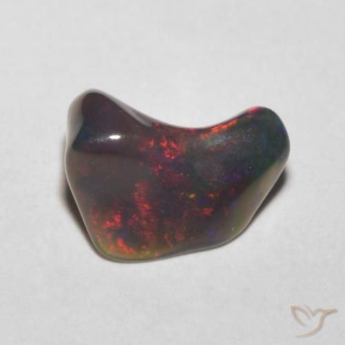 0.83ct 자연스러운 다색 오팔, 팬시한, 투명한