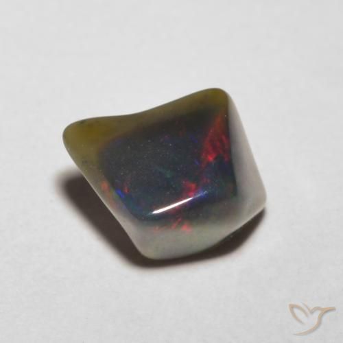 0.90ct 자연스러운 다색 오팔, 팬시한, 투명한