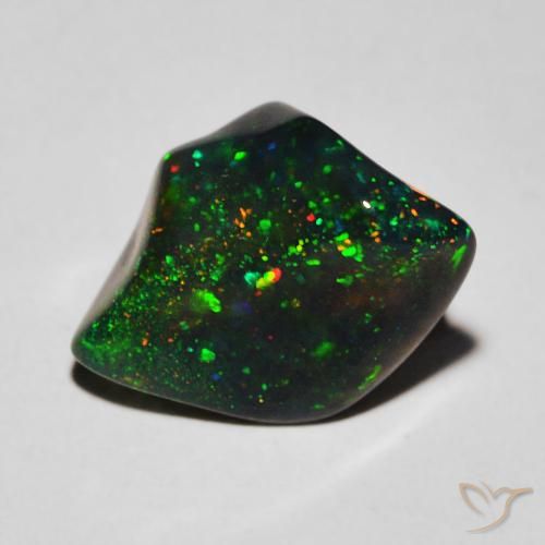 2.36ct 자연스러운 다색 오팔, 팬시한, 투명한