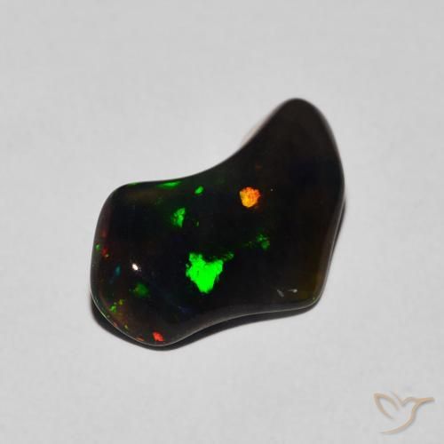 1.11ct 자연스러운 다색 오팔, 팬시한, 투명한