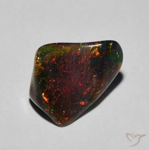 1.54ct 자연스러운 다색 오팔, 팬시한, 투명한