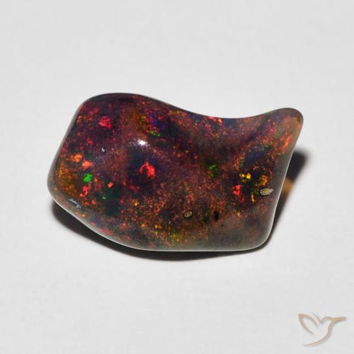 1.63캐럿 오팔 원석, 느슨한 인증 오팔 에티오피아에서, 천연 보석, 9.7 x 6.9 mm, Photo A