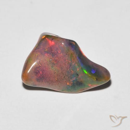1.85ct 자연스러운 다색 오팔, 팬시한, 투명한