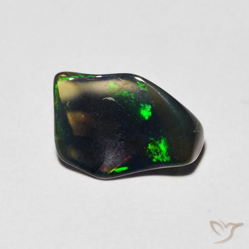 0.74캐럿 오팔 원석, 느슨한 인증 오팔 에티오피아에서, 천연 보석, 10 x 6.8 mm, Photo A
