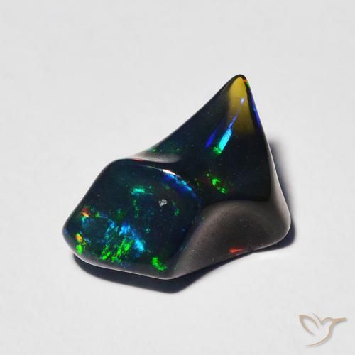 1.30ct 자연스러운 다색 오팔, 팬시한, 투명한