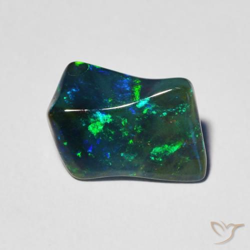 1.97ct 자연스러운 다색 오팔, 팬시한, 투명한