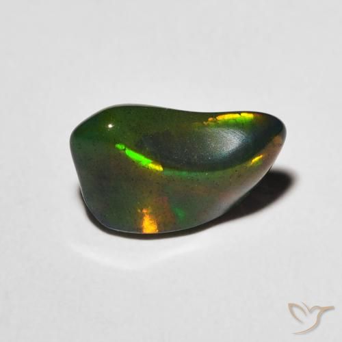 1.60ct 자연스러운 다색 오팔, 팬시한, 투명한