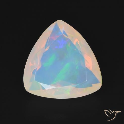 2.98ct 자연스러운 다색 오팔, 일조, 투명한