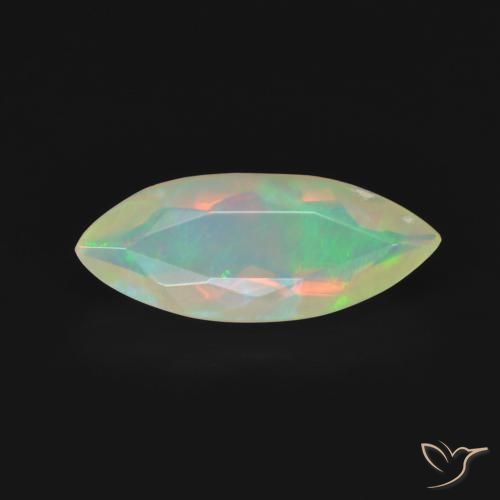 1.02ct 자연스러운 다색 오팔, 보석, 투명한