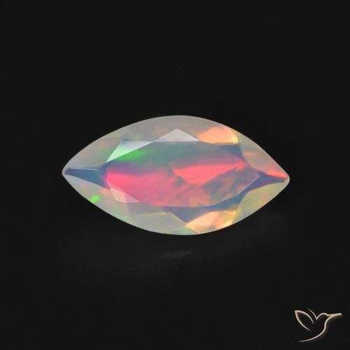 1.31ct 자연스러운 다색 오팔, 보석, 투명한