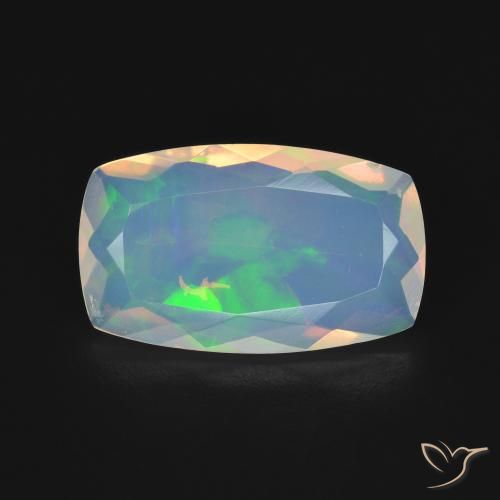 2.67ct 자연스러운 다색 오팔, 방석, 투명한