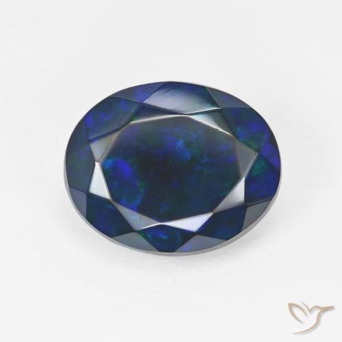 2.92ct 자연스러운 다색 오팔, 타원형, 불투명체