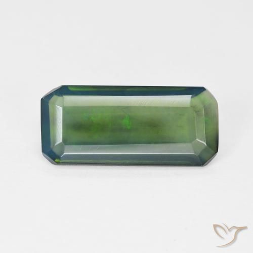 2.36ct 자연스러운 다색 오팔, 에메랄드 컷, 투명한
