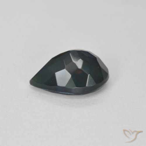 0.95캐럿 천연 다색 오팔, 배 모양, 투명한
