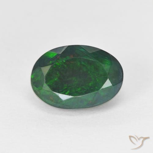 1.92ct 자연스러운 다색 오팔, 타원형, 투명한