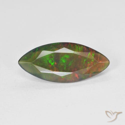1.53ct 자연스러운 다색 오팔, 보석, 투명한