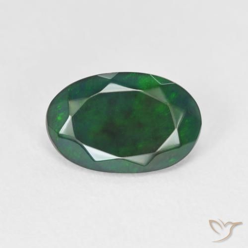 1.52ct 자연스러운 다색 오팔, 타원형, 투명한