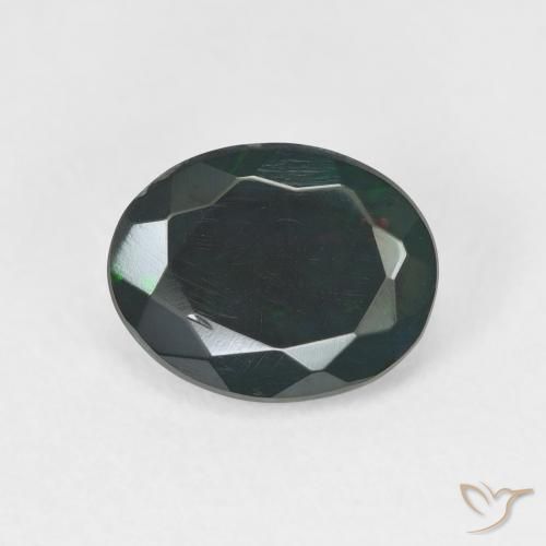 1.29ct 자연스러운 다색 오팔, 타원형, 투명한