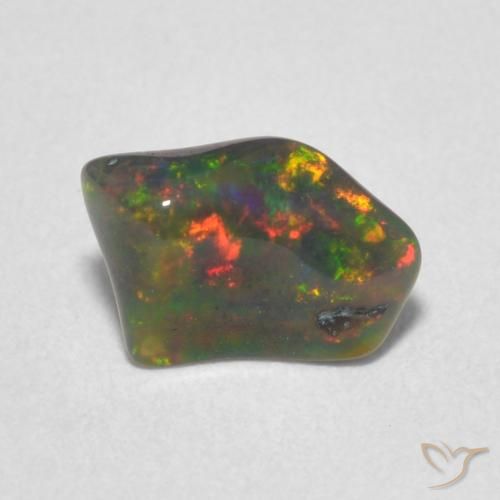 0.77ct 자연스러운 다색 오팔, 팬시한, 불투명체