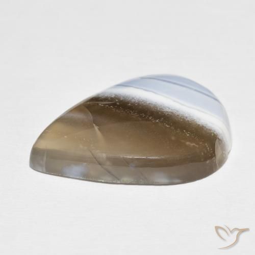 17.99캐럿 천연 멀티컬러 오팔, 배 모양, 26.4×19.5 mm, 불투명체