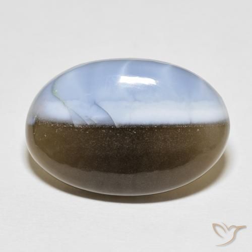 24.39ct 자연스러운 다색 오팔, 타원형, 불투명체
