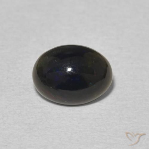 0.64ct 자연스러운 다색 오팔, 타원형, 불투명체