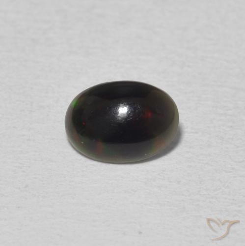 0.38ct 자연스러운 다색 오팔, 타원형, 불투명체