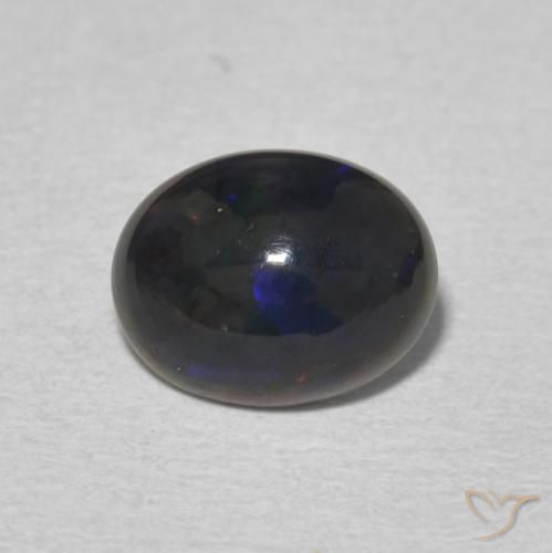 1.09ct 자연스러운 다색 오팔, 타원형, 불투명체