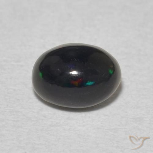 0.48ct 자연스러운 다색 오팔, 타원형, 불투명체