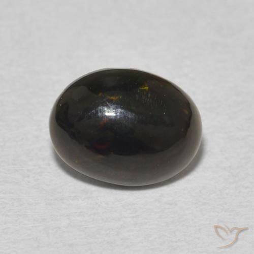 0.93ct 자연스러운 다색 오팔, 타원형, 불투명체